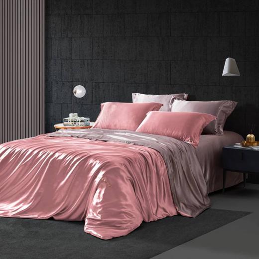 罗莱生活LOVO家纺 威尔第丝光绸四件套 商品图0