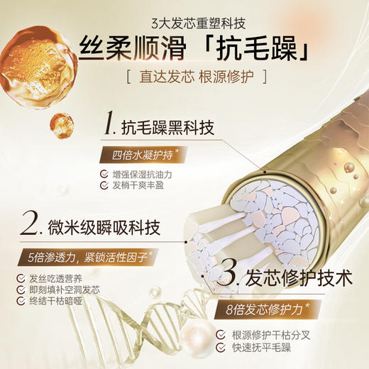 儒意白松露臻奢沁透免蒸发膜 补水柔顺改善发质干枯毛躁护发素 商品图3