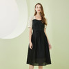 NF8A7斯尔丽瑟俪2023夏季新款法式赫本风高级感短袖双色拼接连衣裙 商品缩略图0