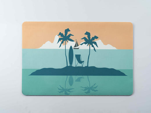 速干地垫(椰树系列)YM2346 商品图0