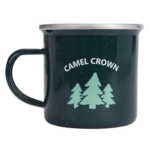 户外露营马克杯水杯户外杯子咖啡杯怀旧搪瓷杯带盖大容量老式茶缸 173BA9Y035 商品图4