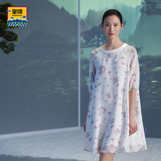 【皇锦】雪纺七分袖睡裙 商品图2
