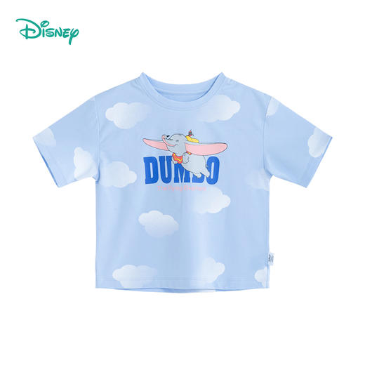 【商场同款】迪士尼童装女童时尚云朵短袖T恤中小童夏季新款小飞象卡通上衣 商品图4