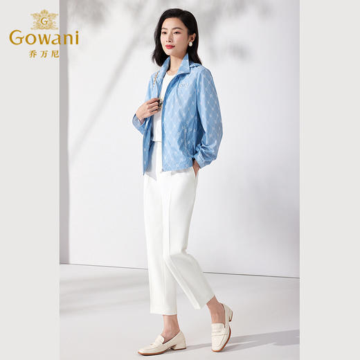 乔万尼衣女款夏季新款小个子连帽设计外套透气清爽ET2B207 商品图1