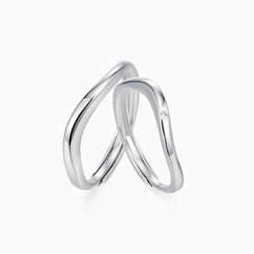 卡蒂罗初心情侣对戒纯银戒指一对男女款小众520情人节礼物送女友