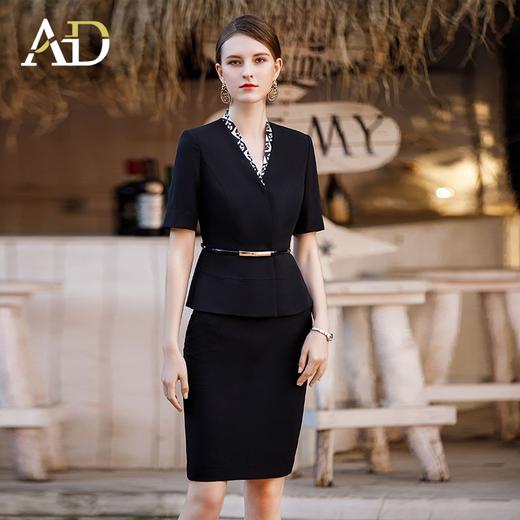 AD总裁范经理工作服女气质女神范西装套装高端黑色商务工装正装裙 商品图3