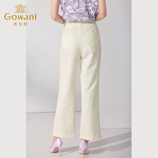 乔万尼西装裤女夏季新款微喇裤显瘦休闲裤ET1F507 商品图4