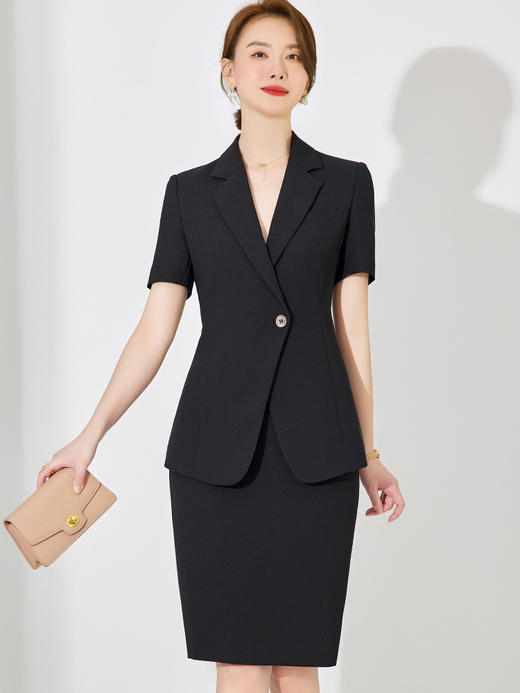 职业套装女气质时尚职业装正装夏韩版高端西服工装小西装工作服薄 商品图2
