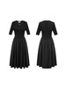 针织拼接小黑群收腰连衣裙 商品缩略图3