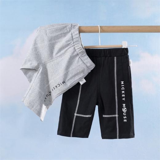 【商场同款】迪士尼童装男童纯棉七分裤夏季清爽透气中大童儿童宝宝运动休闲裤 商品图1