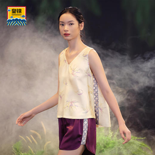 【皇锦】斜纹绸背心分身套装 商品图2