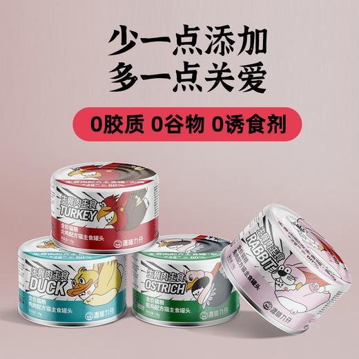 【39.9四罐 】源味九分170g生骨肉主食罐头  满分兔肉口味/营养鸭肉口味 商品图1