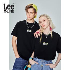 LeeXLINE23年春夏新品舒适版印花多色男女同款短袖T恤LUT0055134LE00FK14000