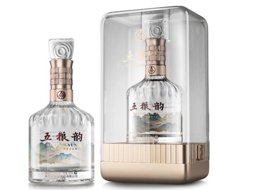 五粮液五粮韵 水晶版 白酒 500ml【两瓶起售，送精美酒具一套】 商品图0