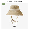 ZQ-L2-M2422双面戴日系全棉拼色抽绳渔夫帽子女韩国春夏显脸小平顶大沿盆帽潮 商品缩略图5