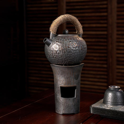 小风炉/鎏金  温茶碳炉烧炭炉小火炉风炉木炭功夫煮茶器家用酒精茶炉 商品图4
