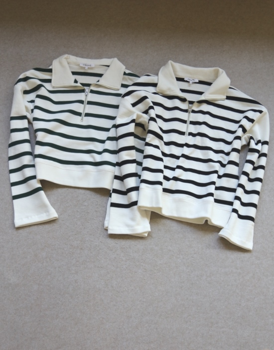 开春 嘚嘚以嘚嘚 哈！女段 FRM 半开拉链 精梳毛圈棉 长袖 卫衣 两款入