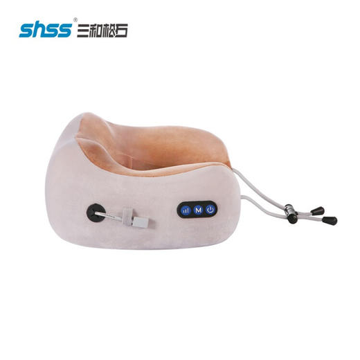 三和松石（shss） 颈椎按摩枕按摩仪  U1 白+棕色 商品图0