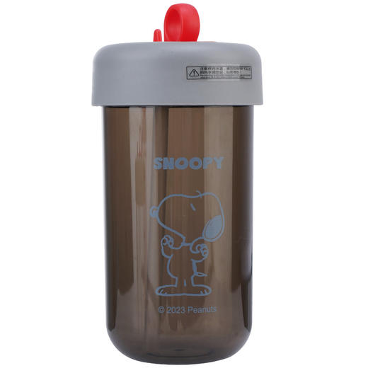 史努比正版夏季便携咖啡杯高颜值双饮杯可爱吸管杯学生塑料水杯 商品图4