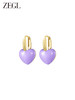 ZEGL爱心耳环女小众设计感高级桃心耳钉2023新款爆款复古气质耳饰 商品缩略图1