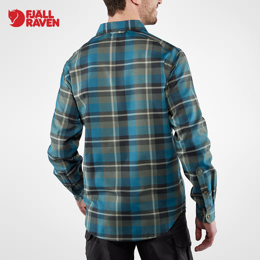 北极狐户外吸湿透气经典复古男士长袖格子衬衫 81380 商品图2