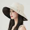 ZQ-q1-M2415夏季薄款大檐遮阳帽黑胶帽简约休闲太阳帽子女 商品缩略图1
