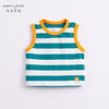 马克珍妮新款夏装 男童学院风条纹撞色纯棉背心230720 商品缩略图2