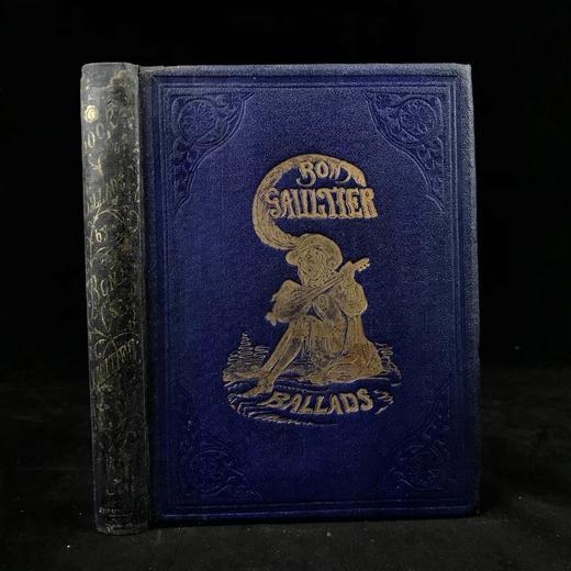 1866年 罗恩·戈蒂埃《民谣集》 配趣味插图 漆布精装32开 商品图0