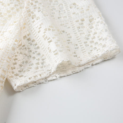 夏季新款，中长款蕾丝镂空连衣裙女休闲气质A字裙薄款GYM-OP0416 商品图3