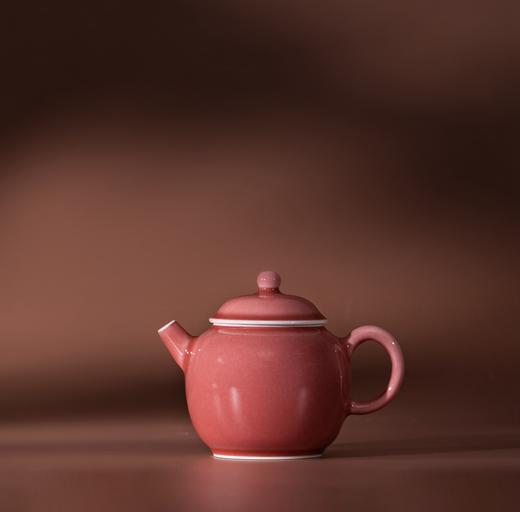 谷雨山房 豇豆红 容天壶 茶壶 （预定） 商品图0