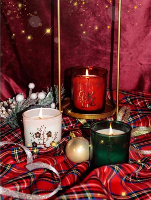 【团购展示】美通HOLIDAY3PK红色蜡烛套装 商品图0