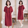 时尚休闲，纯色直筒卫衣裙大码宽松连帽连衣裙HR-WH6809 商品缩略图7