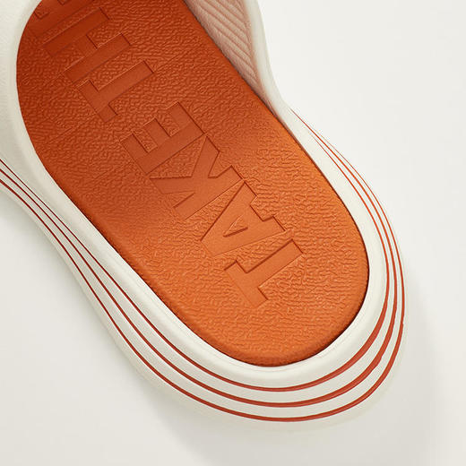 优调 轻潮跑道运动拖鞋，双层EVA发泡工艺，软弹十足，3.8cm厚底拉长腿型，耐穿耐磨防滑，撞色设计潮流百搭 商品图6