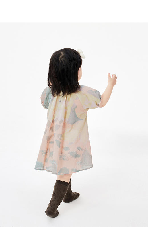 jnby  23年夏款   高支府绸短袖连衣裙   YN5G12760 商品图4