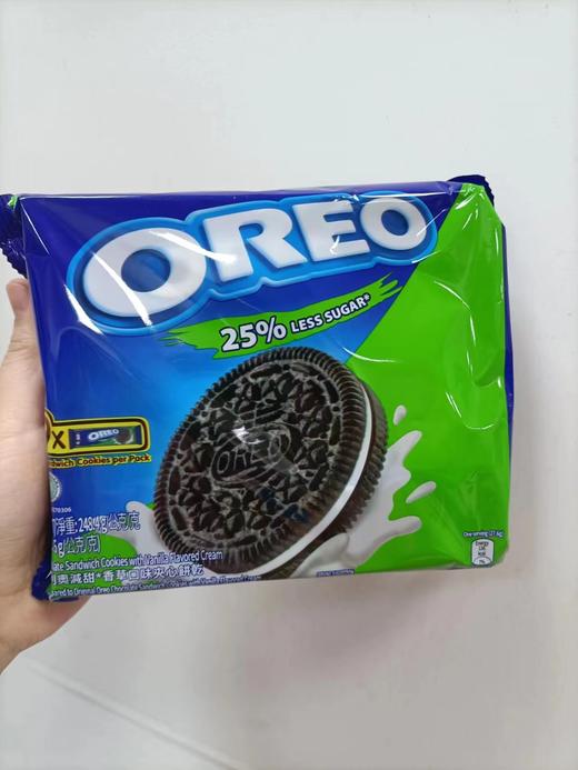 奥利奥少甜香草味夹心饼干（绿色）   7622210551283 商品图0