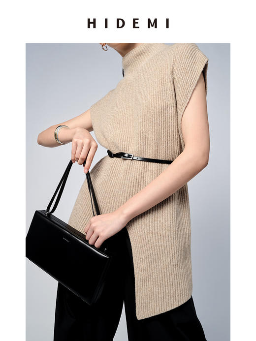 HIDEMI 简约方扣牛皮腰带 商品图11