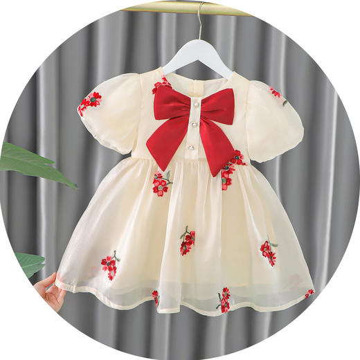 女宝宝公主裙夏季网红连衣裙女童韩版夏装裙子周岁服 商品图2