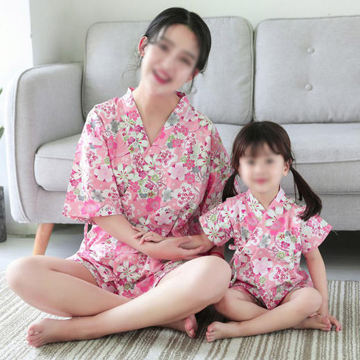 裁缝学苑 QZ09亲子汗蒸服和服1:1实物服装纸样剪裁图纸牛皮纸样 商品图2