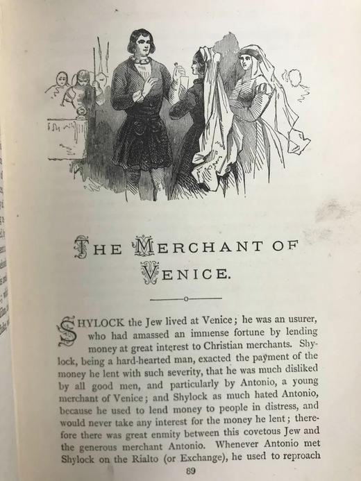 1893年 兰姆姐弟《莎士比亚故事集》 约20幅插图 漆布精装32开 商品图9