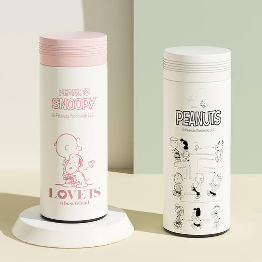 史努比正版休闲卡通保温杯水杯随手直杯304不锈钢成人宝宝保温杯 商品图0