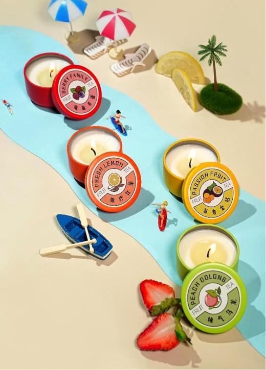 【团购展示】茶果微甜 4PK香薰蜡烛套装 商品图0