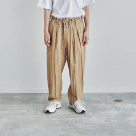 is-ness SALT SHRINKAGE PACKABLE PANTS 盐缩尼龙可收纳休闲长裤