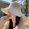 ZQ-T1-M2271日本UV遮阳帽女夏天太阳帽子大檐披肩蝴蝶结渔夫帽潮 商品缩略图4