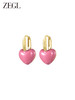ZEGL爱心耳环女小众设计感高级桃心耳钉2023新款爆款复古气质耳饰 商品缩略图2
