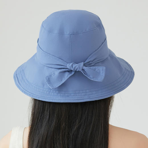 ZQ-M2-M2414日系简约渔夫帽蝴蝶结盆帽遮阳帽文艺休闲盆帽遮脸减龄帽子女 商品图1