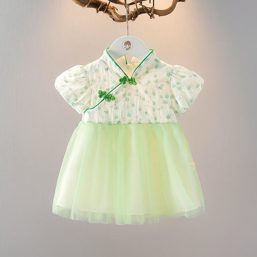 【尺寸偏小，建议拍大一码】夏季汉服纱裙时髦夏装公主裙婴儿夏天小裙子满月服周岁服 商品图1