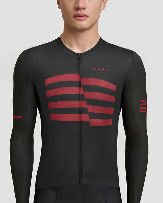 MAAP 男士 Sphere Pro Hex LS Jersey Black 长袖骑行服 商品图3