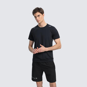 【男士冰丝速干运动短袖】- 夏季透气休闲运动跑步健身训练圆领短袖T恤