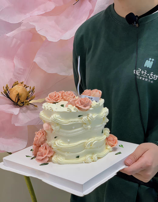 忘忧花园 （如图所示上面所有花朵均属奶油霜复古裱花，比较考验裱花师傅的裱花和调色技巧，耗费时间多一些哟！） 商品图1