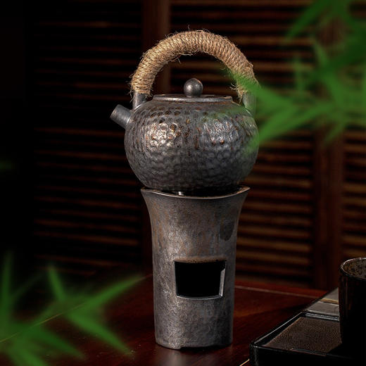 小风炉/鎏金  温茶碳炉烧炭炉小火炉风炉木炭功夫煮茶器家用酒精茶炉 商品图0